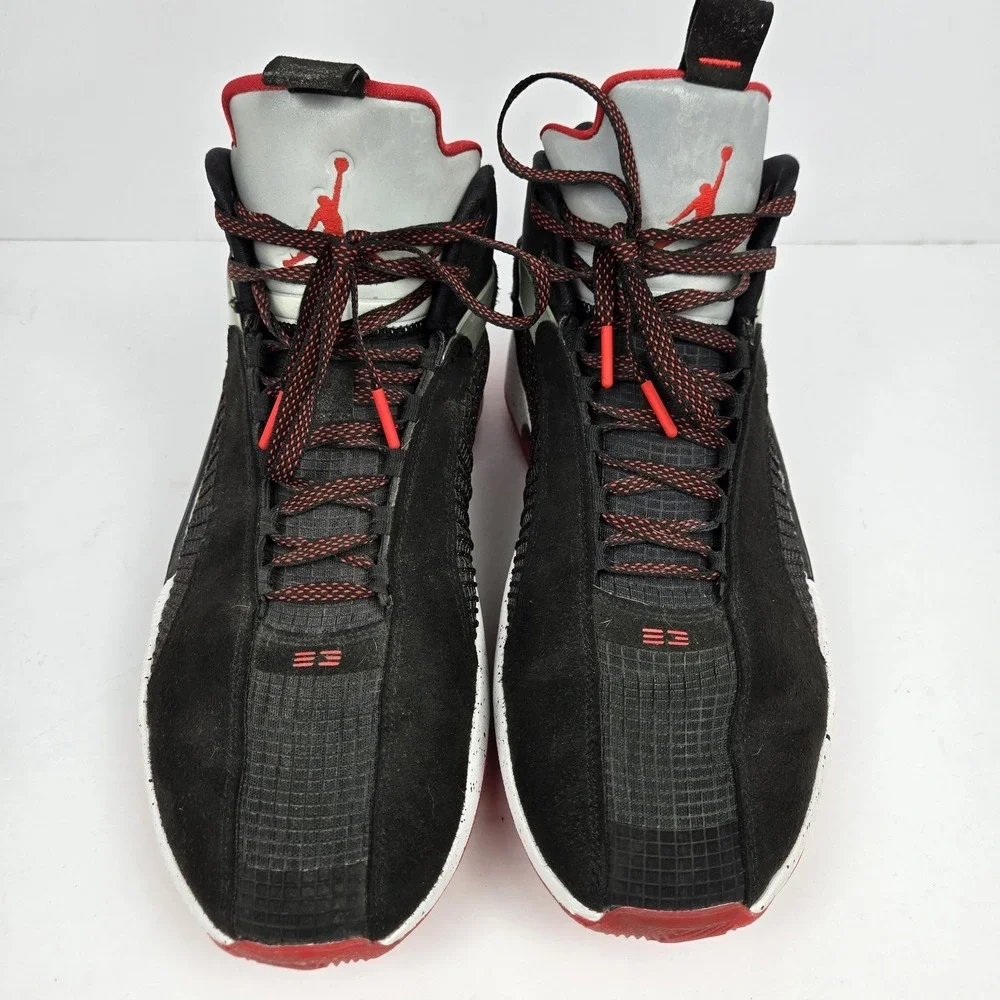 Air Jordan 35 XXXV Bred Men's Size 15 US Black/Fire Red Basketball Shoes Jumpman